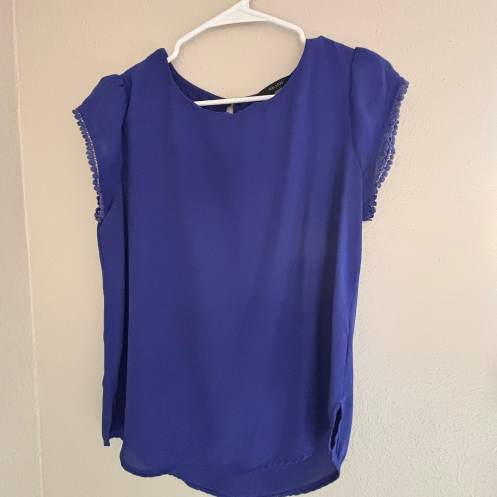 Fun 2 Fun Royal Blue Blouse